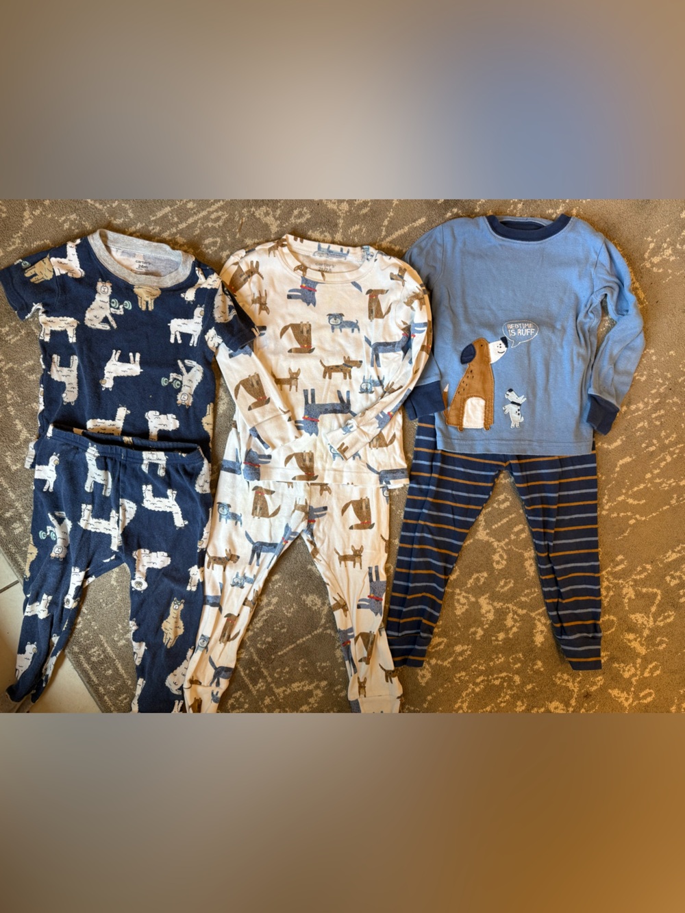 Carter's 3 pack pajamas 2T